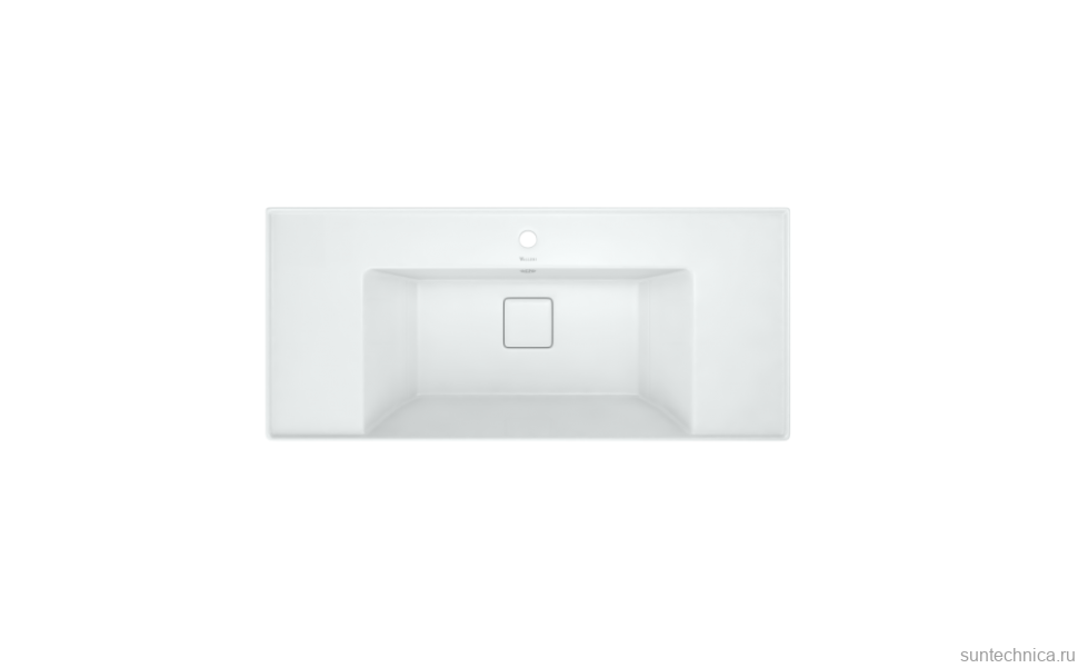 Тумба с раковиной Aqwella Vancouver 100 напольная, белая