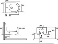 Биде подвесное Kerasan Flo 312301