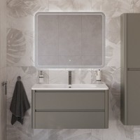 Мебель для ванной комнаты Cezares Relax 100 сатин, раковина Cezares CZR-1000/480-LV-MR-NV