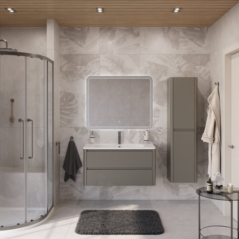 Мебель для ванной комнаты Cezares Relax 100 сатин, раковина Cezares CZR-1000/480-LV-MR-NV