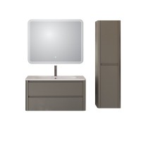 Мебель для ванной комнаты Cezares Relax 100 сатин, раковина Cezares CZR-1000/480-LV-MR-NV