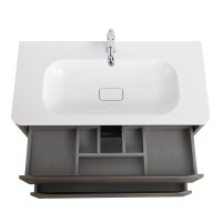 Мебель для ванной комнаты Cezares Relax 100 сатин, раковина Cezares CZR-1000/480-LV-MR-NV