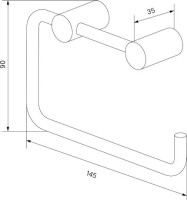 Держатель туалетной бумаги IDDIS Petite PETGM00i43 открытый