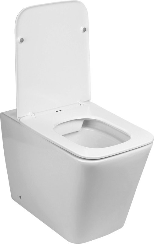 Унитаз приставной напольный Weltwasser WW SK Gelbach 002GL-WT безободковый, с микролифтом, белый глянец