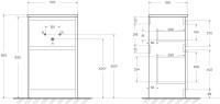 Тумба с раковиной BelBagno Kraft 39 50 напольная, bianco opaco