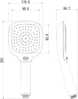 Душевая лейка Lemark LM1013C