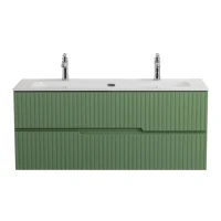 Мебель для ванной комнаты Cezares Duet 120 фисташковый софт, раковина Cezares CZR-8073-120-1-2