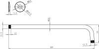 Кронштейн для верхнего душа Lemark LM8030C