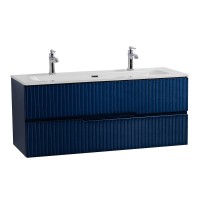 Тумба с раковиной Cezares Duet 120 sapfiro, раковина Cezares CZR-8073-120-1-2
