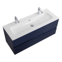 Тумба с раковиной Cezares Duet 120 sapfiro, раковина Cezares CZR-8073-120-1-2