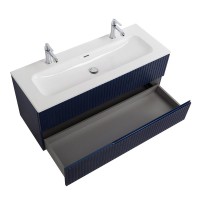 Тумба с раковиной Cezares Duet 120 sapfiro, раковина Cezares CZR-8073-120-1-2