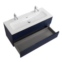 Тумба с раковиной Cezares Duet 120 sapfiro, раковина Cezares CZR-8073-120-1-2