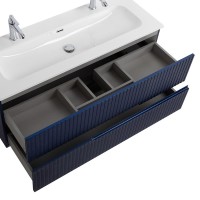 Тумба с раковиной Cezares Duet 120 sapfiro, раковина Cezares CZR-8073-120-1-2