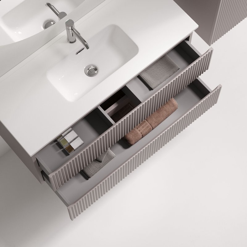 Тумба для ванной подвесная Snob R 995х390х500, Doha Soft, SNR100/39SM