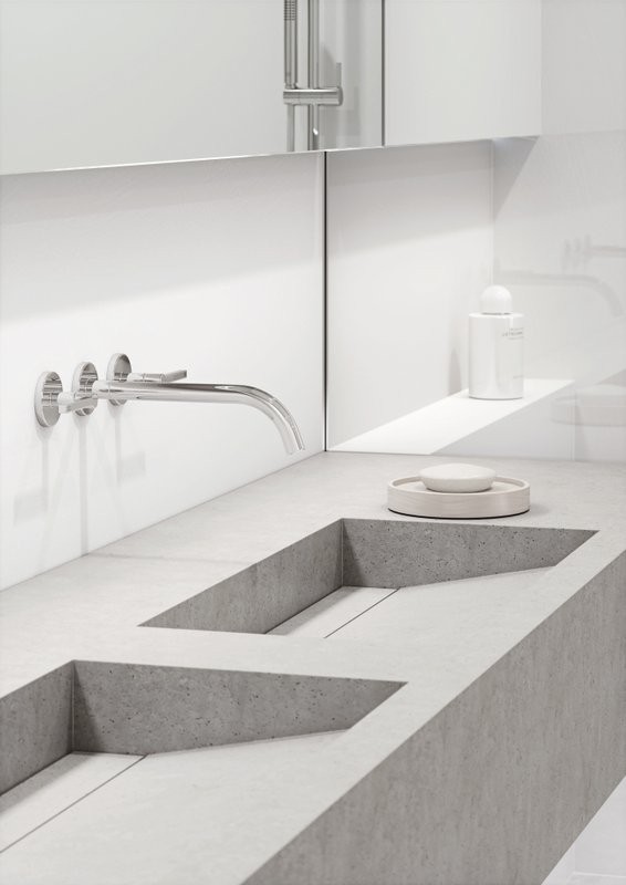 Смеситель для раковины Kludi Nova Fonte Puristic 201460515 С ВНУТРЕННЕЙ ЧАСТЬЮ
