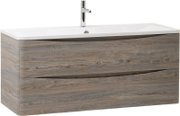 Мебель для ванной комнаты BelBagno Acqua 120 подвесная, pino scania, белая глянцевая раковина