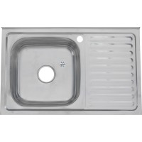 Мойка кухонная Melana 8050 L 0,6/160 серебристая