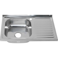 Мойка кухонная Melana 8050 L 0,6/160 серебристая