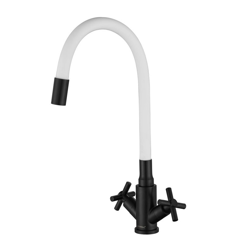 Смеситель для кухни Fmark FS8442H-02 с гибким изливом, черный