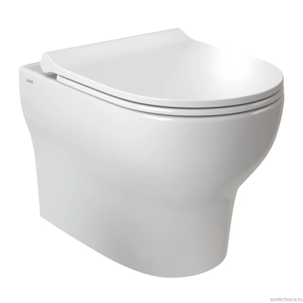 Унитаз подвесной VitrA Zentrum Round 7786B003-0075 безободковый, с микролифтом