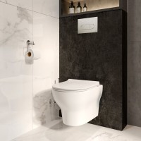 Унитаз подвесной VitrA Zentrum Round 7786B003-0075 безободковый, с микролифтом
