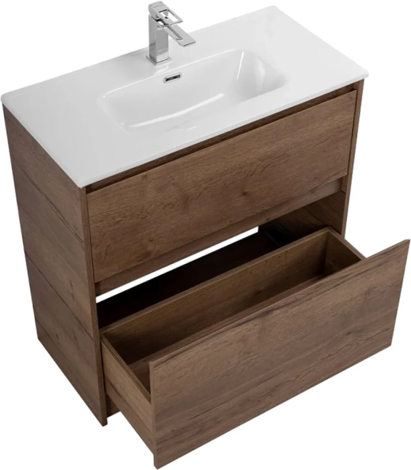 Мебель для ванной комнаты BelBagno Kraft 39 80 напольная, rovere tabacco