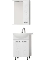 Мебель для ванной комнаты Style Line Венеция 55 белая, раковина Rosa Уют 55
