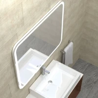 Зеркало MIXLINE "Стив Нео-S" 1000*800 (ШВ) сенсорный выкл, светодиодная бегущая подсветка Зеркало MIXLINE "Стив Нео-S" 1000*800 (ШВ) сенсорный выкл, светодиодная бегущая подсветка
