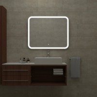 Зеркало MIXLINE "Стив Нео-S" 1000*800 (ШВ) сенсорный выкл, светодиодная бегущая подсветка Зеркало MIXLINE "Стив Нео-S" 1000*800 (ШВ) сенсорный выкл, светодиодная бегущая подсветка