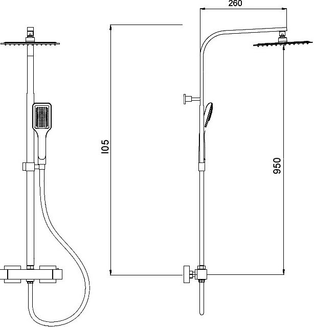 Душевая стойка RGW Shower Panels SP-22
