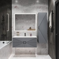 Тумба с раковиной Grossman Луксор 100 матовый графит Тумба с раковиной Grossman Луксор 100 матовый графит