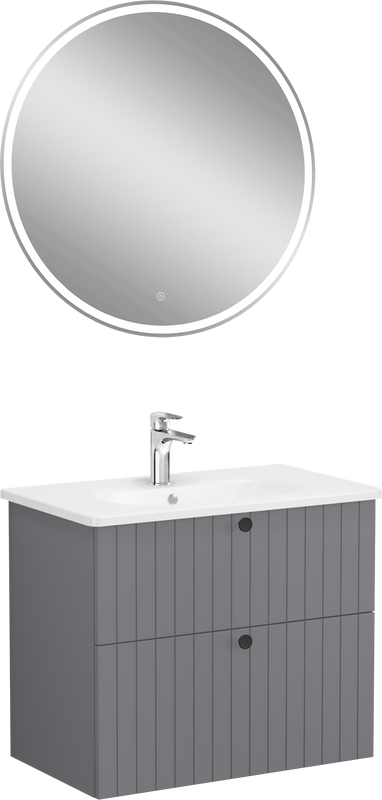 Мебель для ванной комнаты VitrA Root Groove 80 серая