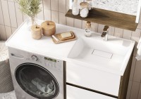 Мебель для ванной комнаты AQUATON Лондри 60 R, дуб кантри, белый