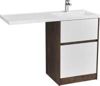 Мебель для ванной комнаты AQUATON Лондри 60 R, дуб кантри, белый