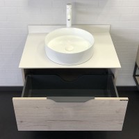 Мебель для ванной комнаты Comforty Порто 75 подвесная, дуб дымчатый
