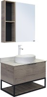 Мебель для ванной комнаты Comforty Порто 75 подвесная, дуб дымчатый