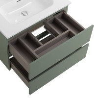 Тумба с раковиной BelBagno Kraft 60 подвесная, матовая еловая, раковина bb600etl