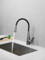 Смеситель для кухни Haiba HB73823-3 оружейная сталь