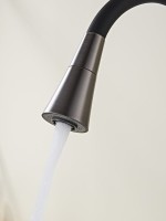 Смеситель для кухни Haiba HB73823-3 оружейная сталь