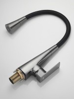 Смеситель для кухни Haiba HB73823-3 оружейная сталь