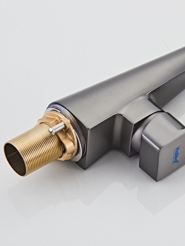 Смеситель для кухни Haiba HB73823-3 оружейная сталь