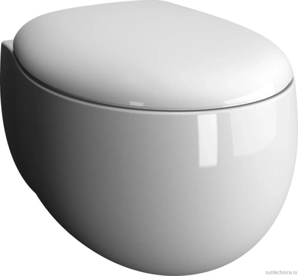 Унитаз подвесной VitrA Memoria 5885B403-0101 безободковый, с микролифтом, глянцевый белый