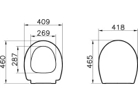 Унитаз подвесной VitrA Memoria 5885B403-0101 безободковый, с микролифтом, глянцевый белый