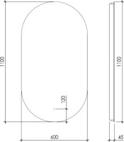 Мебель для ванной комнаты Armadi Art Flat 120 подвесная, light oak