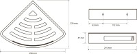 Полка Bemeta Cytro 153102390 black