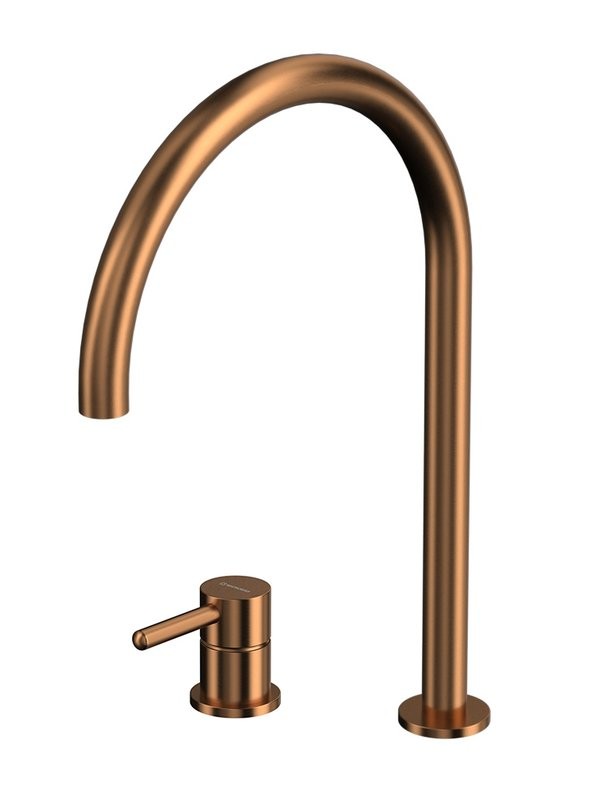 Смеситель для раковины WHITECROSS Y1214CPB с изливом Y1203CPB, брашированная медь