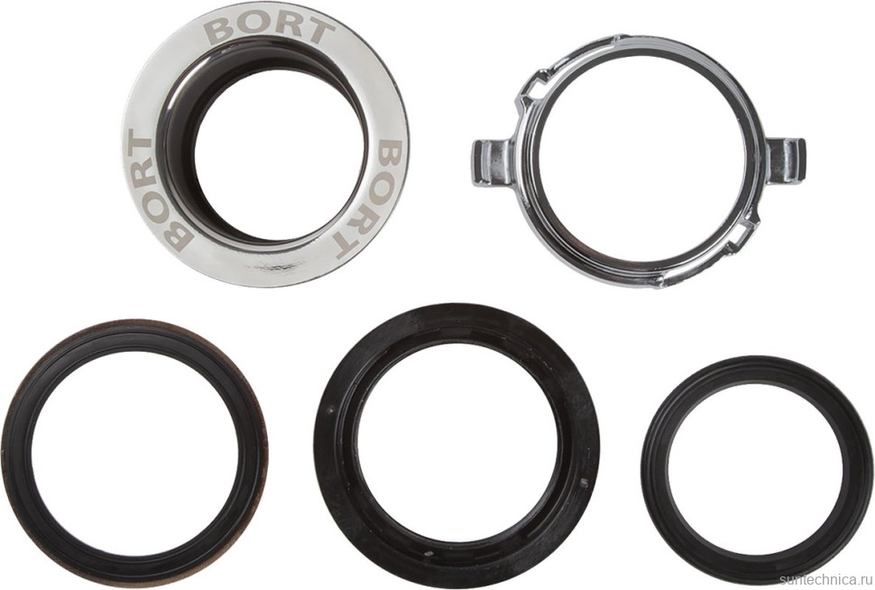 Комплект Мойка Paulmark Kante 50 PM105152-WH белый + Смеситель РМС PL5 PL5-017F белый + Измельчитель Bort Master Eco