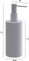 Дозатор Boheme Uno 10980-NB nikel brush