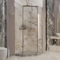 Душевой уголок Ambassador Ritz 112011103 100х100 см, профиль хром