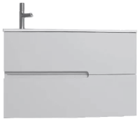 Тумба с раковиной Jacob Delafon Nona 80 L глянцевый белый